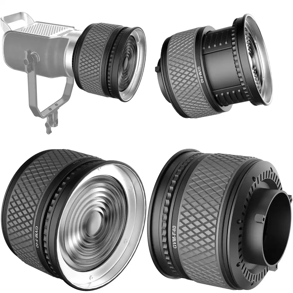 Photography Lighting Design - GVM Official F40 Fresnel Lens with