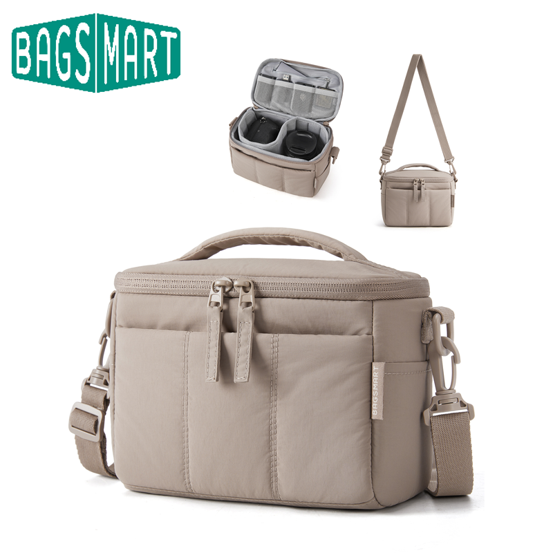 Photography Lighting Equipment Bags - BAGSMART Padded Camera Shoulder Bag Adjustable