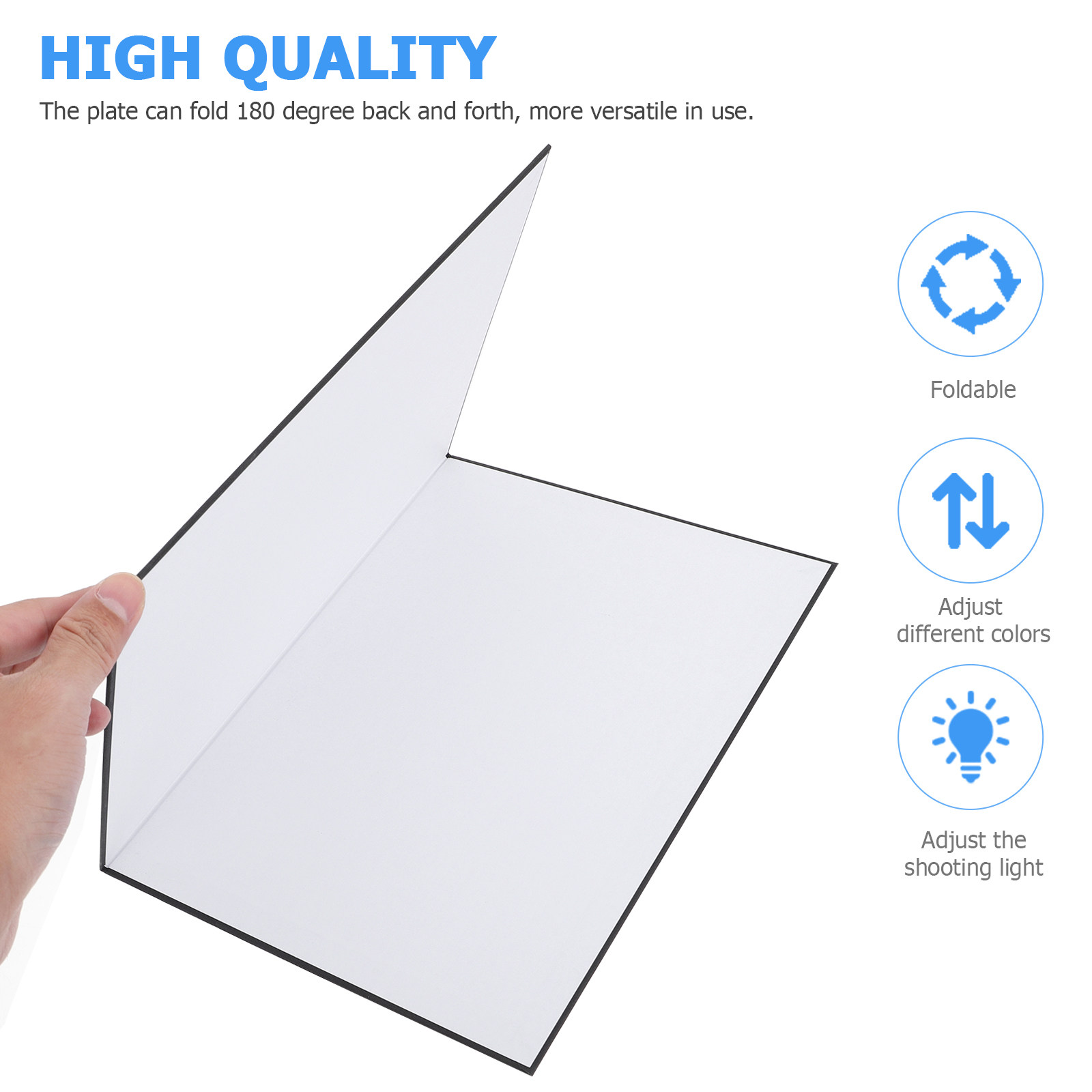 Photography Lighting Reflector - Foldable A4 Photography Cardboard Reflector Black