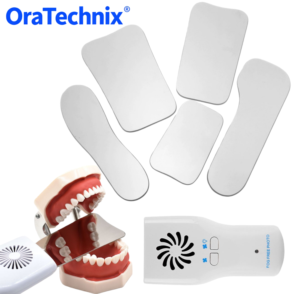 Photography Lighting Reflector - Dental Anti-Fog Mirrors Set With LED