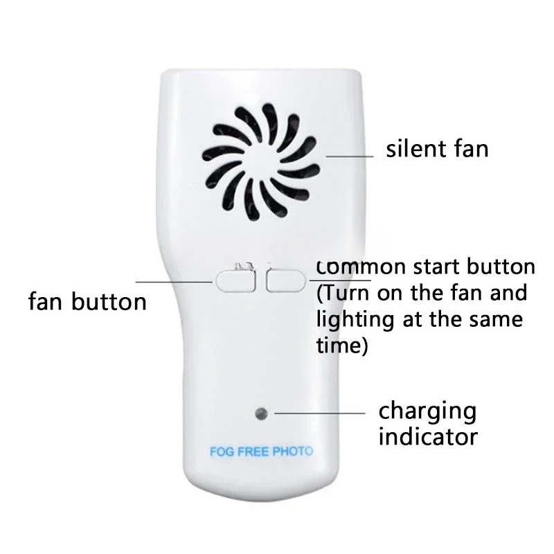 Photography Lighting Reflector - Orthodontic Mirror with Light, Anti Fog,