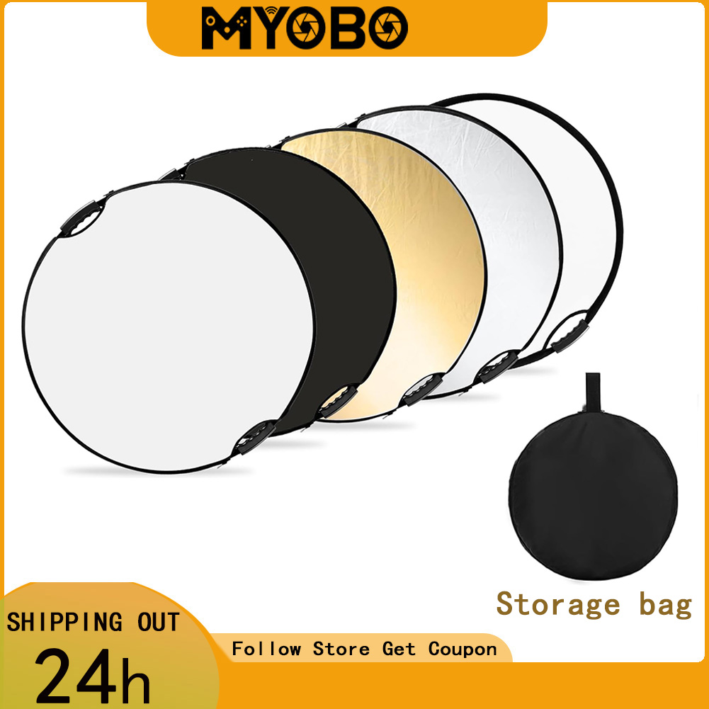 Photography Lighting Reflector - MYOBO Reflector Photography Collapsible Light Reflector