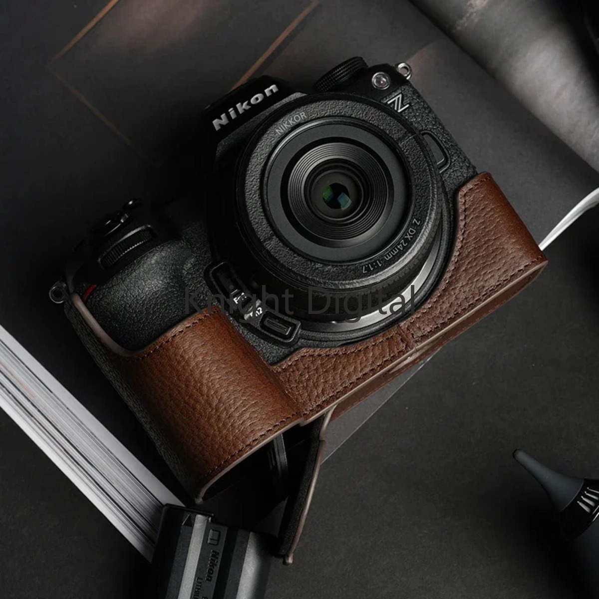 Nikon Camera Z6 Iii - High Quality Handmade Genuine Leather Half