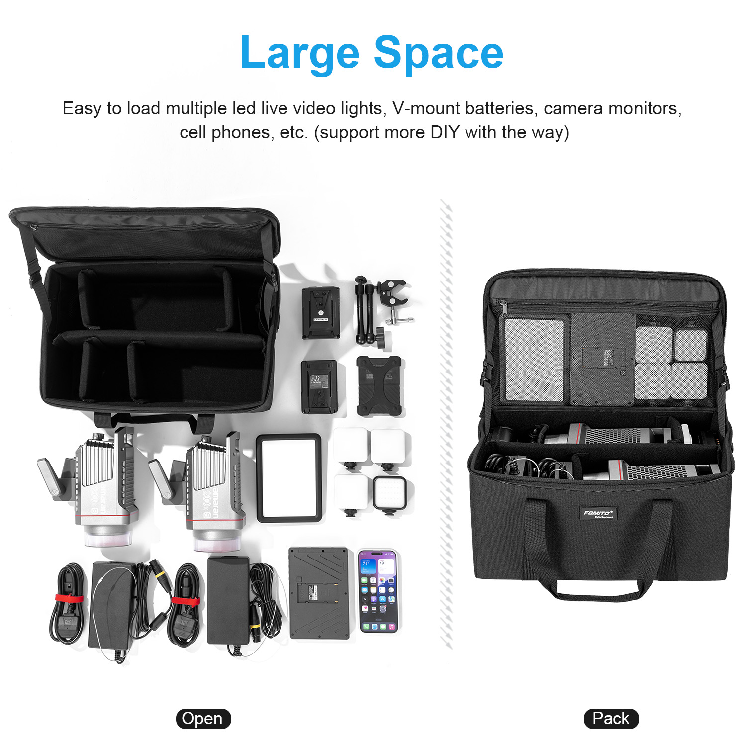 FOMITO Camera Bag Crossbody Sh - Photography Lighting Equipment Bags 评论和价格