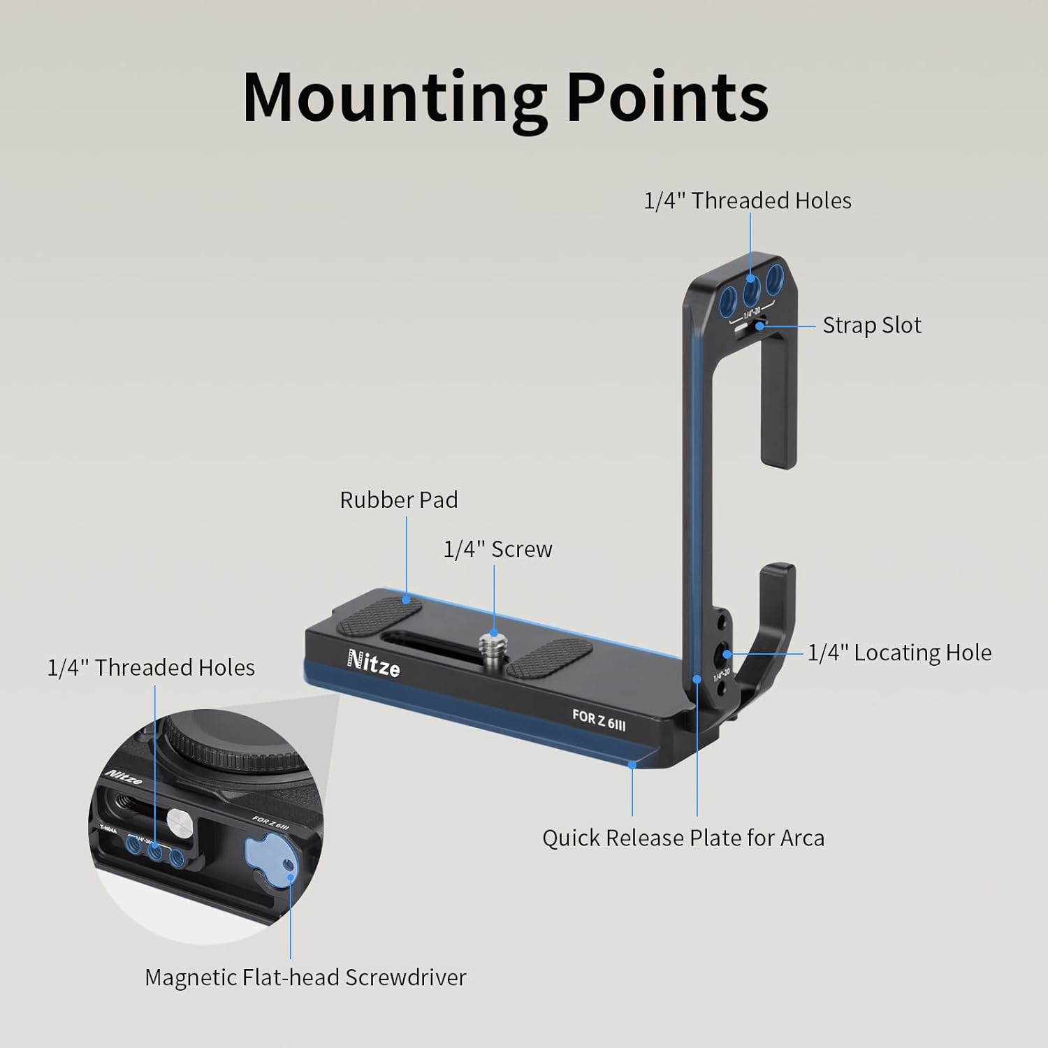 Nitze camera L Bracket for Nik - Nikon Camera Z6 Iii 评论和价格