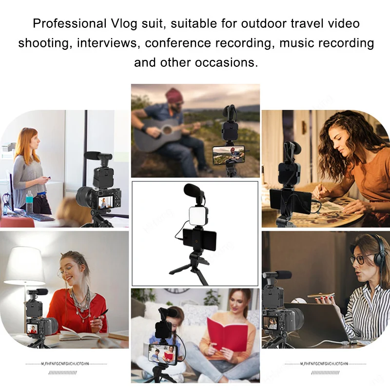 Smartphone Vlogging Kit With T - Photography Led Lighting Kit 评论和价格