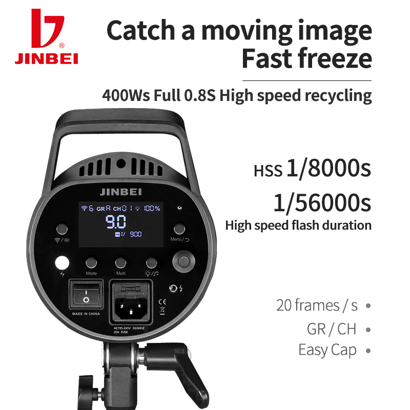 JINBEI MSN 400PRO 400WS GN66 1 - Good Lighting In Photography 评论和价格