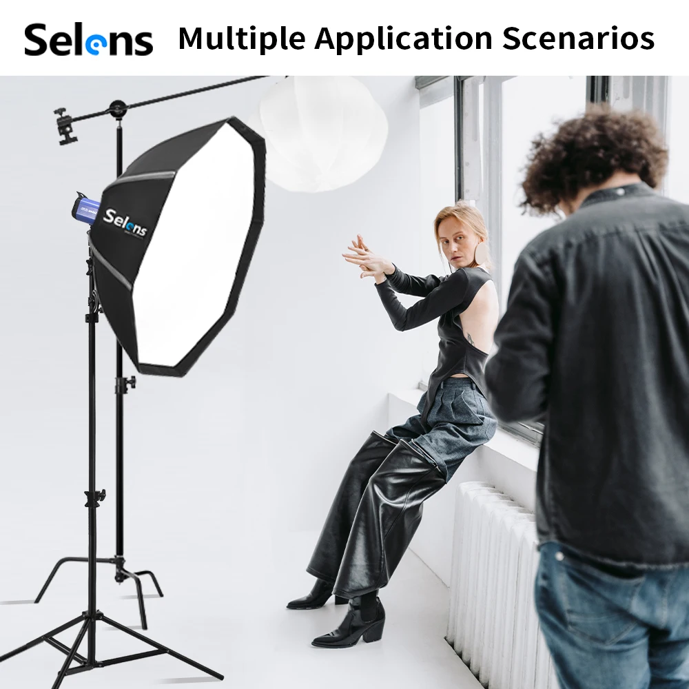Selens 82/105cm Umbrella Softb - Photography Umbrella Lighting Setup 评论和价格