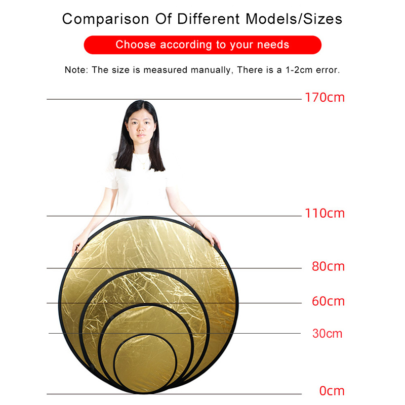 2in1 Round Portable Reflector  - Photography Lighting Reflector 评论和价格