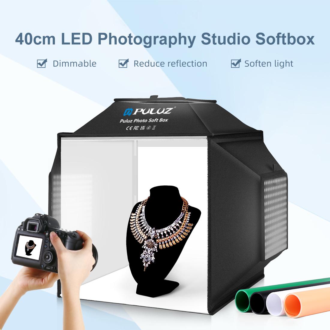 PULUZ 40cm Folding 72W 5500K S - Photography Lighting And Backdrop Kits 评论和价格