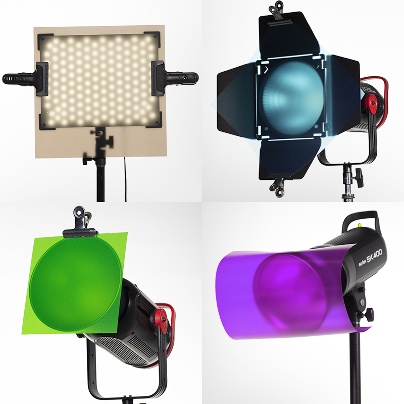 Color Gel Filter Film + Carryi - Photography Led Lighting Kit 评论和价格