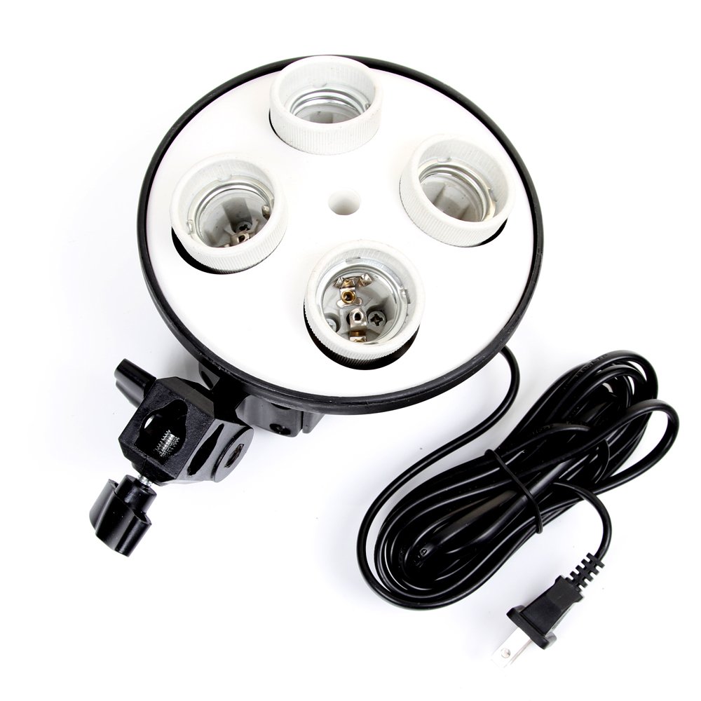 E27 Base Four Lamp Holder  Lig - Photography Lighting Kits 评论和价格