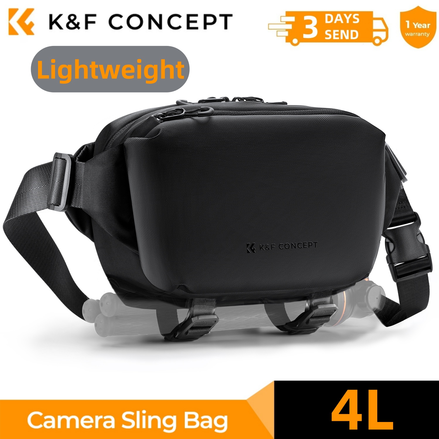 K&F CONCEPT 4L Camera Sling Ba - Photography Lighting Equipment Bags 评论和价格