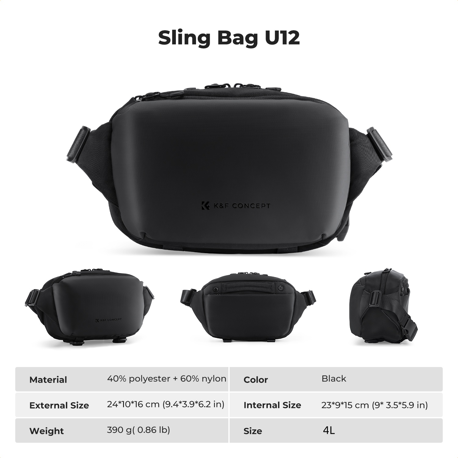 K&F CONCEPT 4L Camera Sling Ba - Photography Lighting Equipment Bags 评论和价格