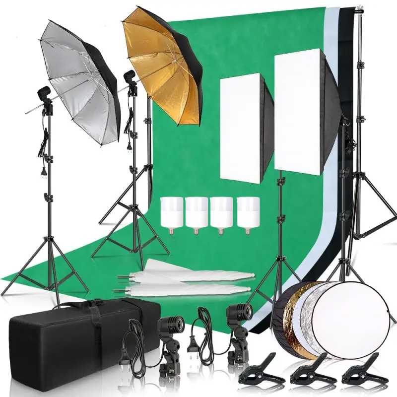 Photography Lighting Kit Umbre - Photography Lighting And Backdrop Kits 评论和价格