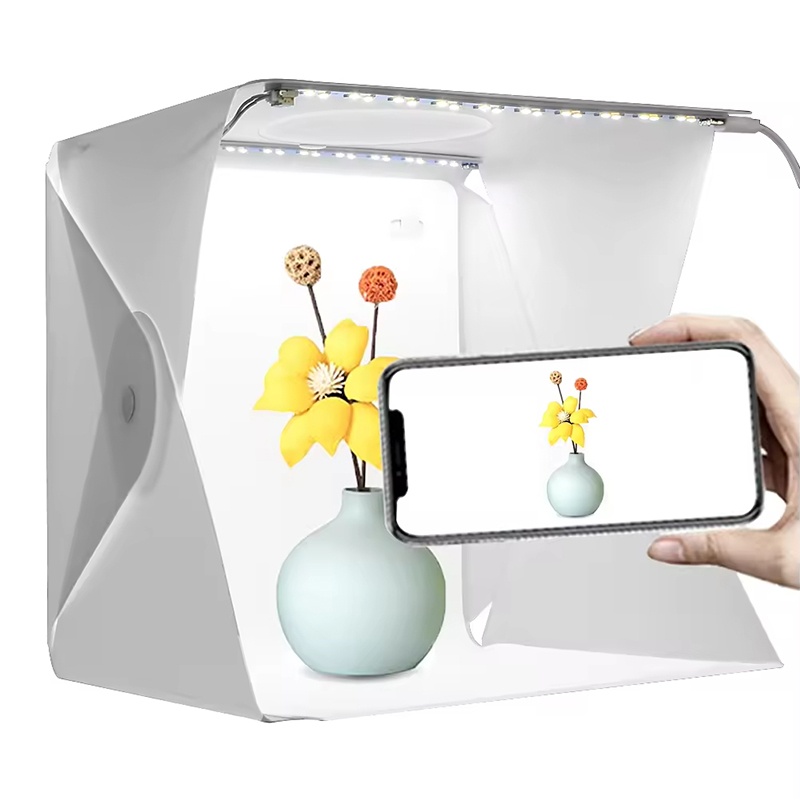 LED Light Photobox Folding Por - Photography Lighting And Backdrop Kits 评论和价格
