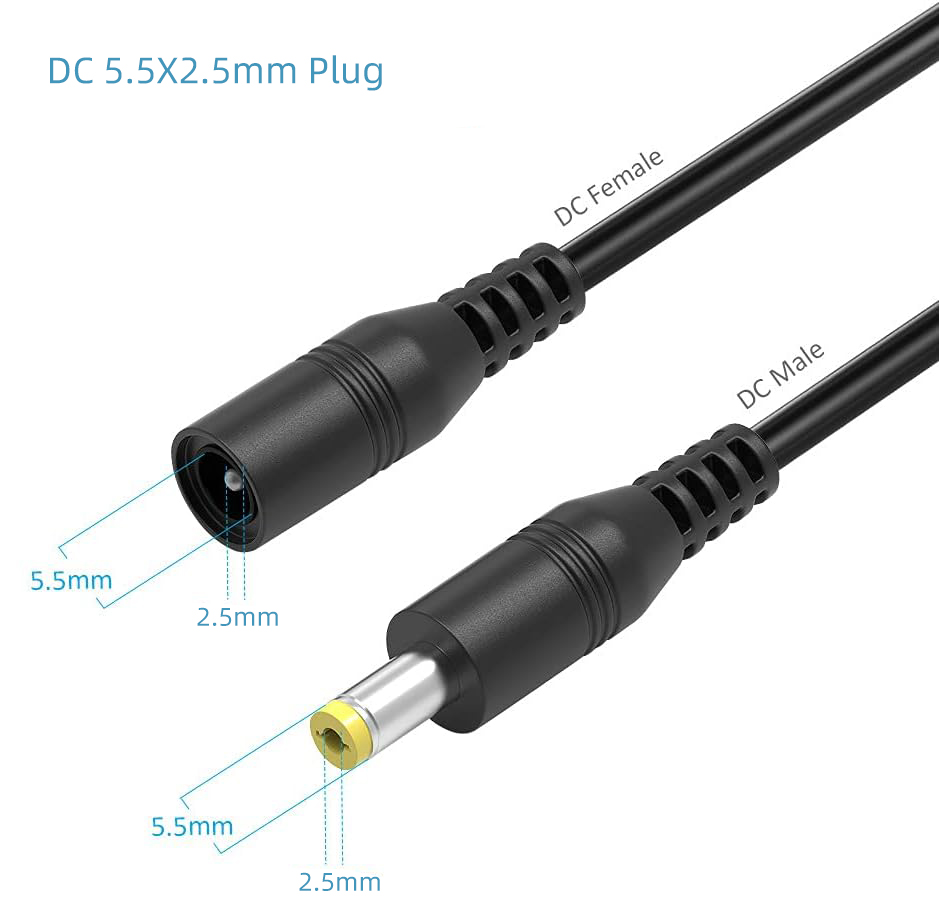 DC Power Connector Plug Cable  - Photography Led Lighting Kit 评论和价格