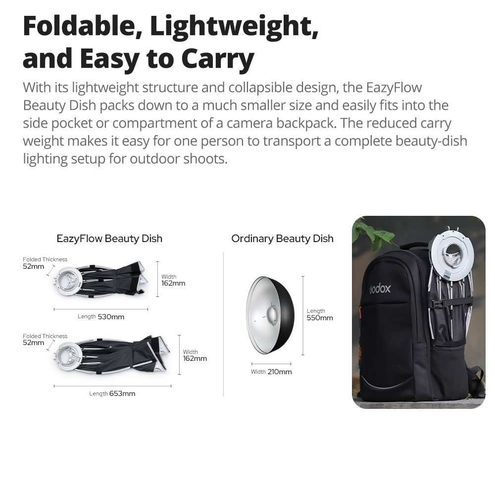 New Godox EazyFlow Beauty Dish - Photography Lighting Design 评论和价格