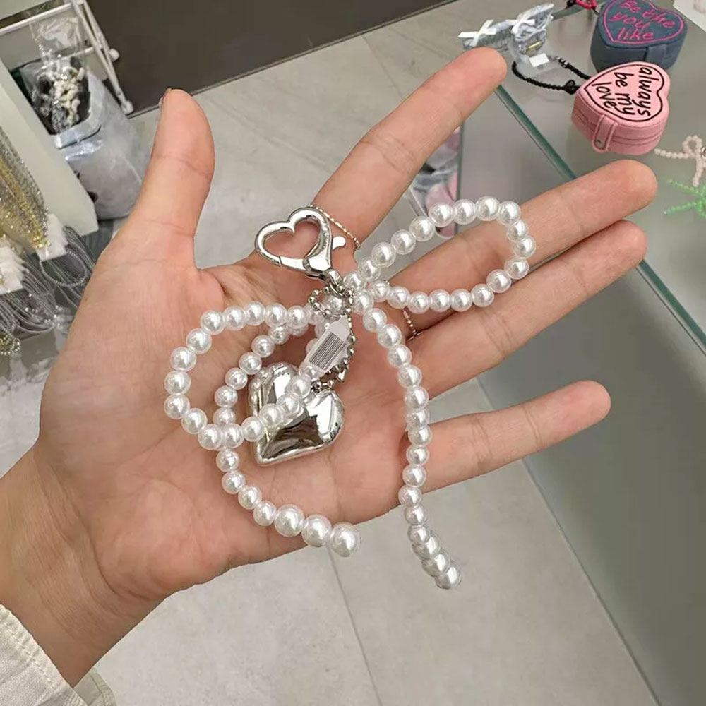 Korean Cute Bow Pearl Phone Pe - Photography Lighting Equipment Bags 评论和价格