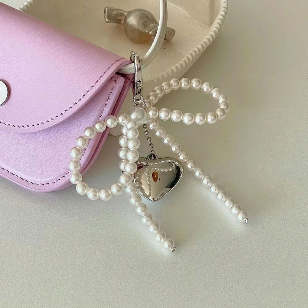 Korean Cute Bow Pearl Phone Pe - Photography Lighting Equipment Bags 评论和价格