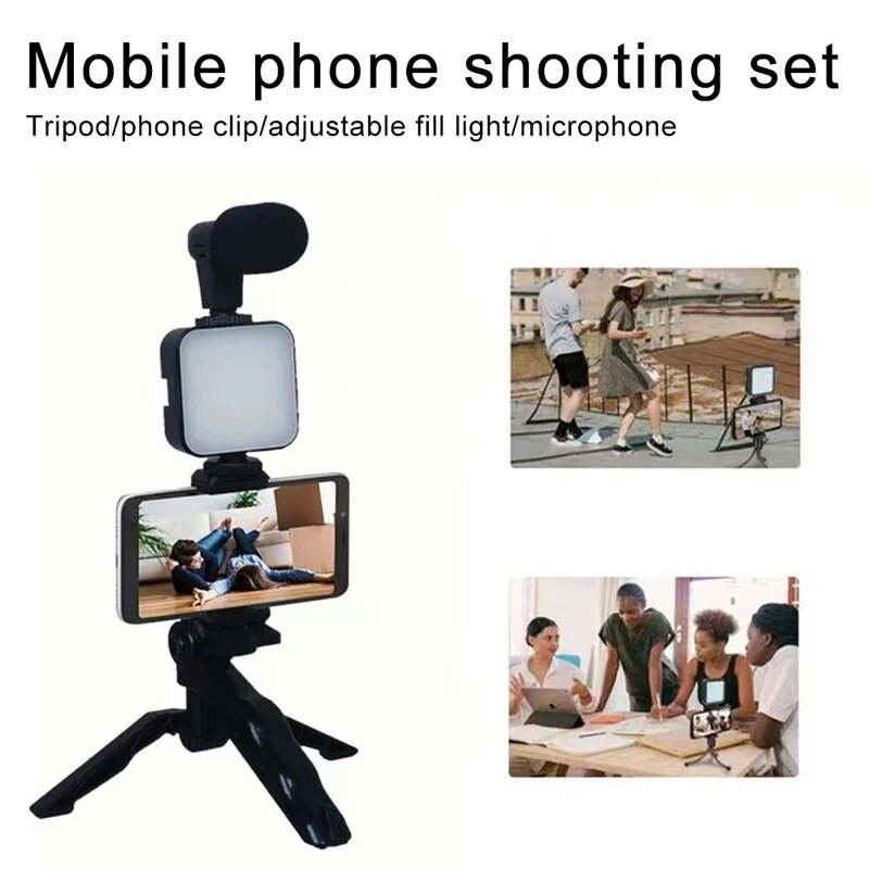 Smartphone Vlogging Kit With T - Photography Led Lighting Kit 评论和价格