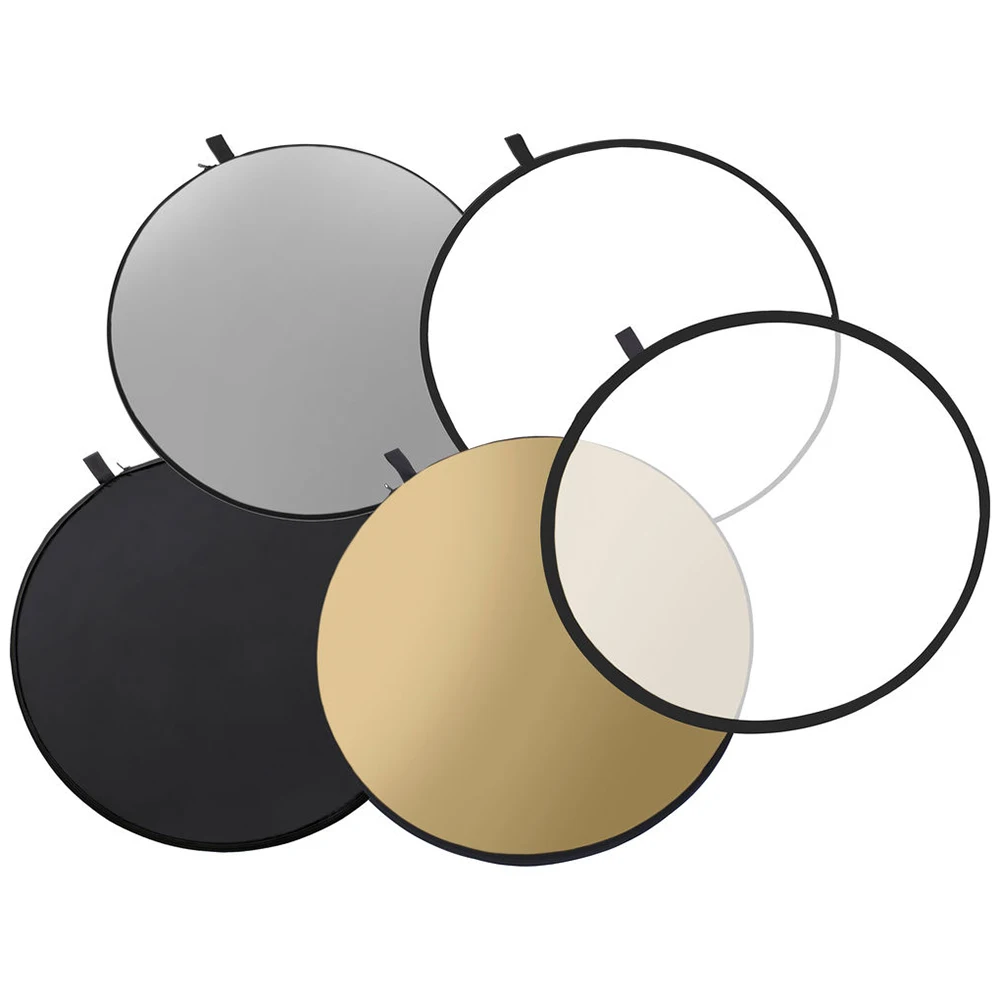 60/80/110cm 5-in-1 Collapsible - Photography Lighting Reflector 评论和价格